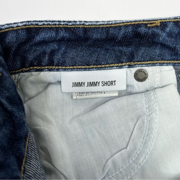 Paige Distressed Jimmy Jimmy cuffed jean shorts blue - 26 - Picture 9 of 10